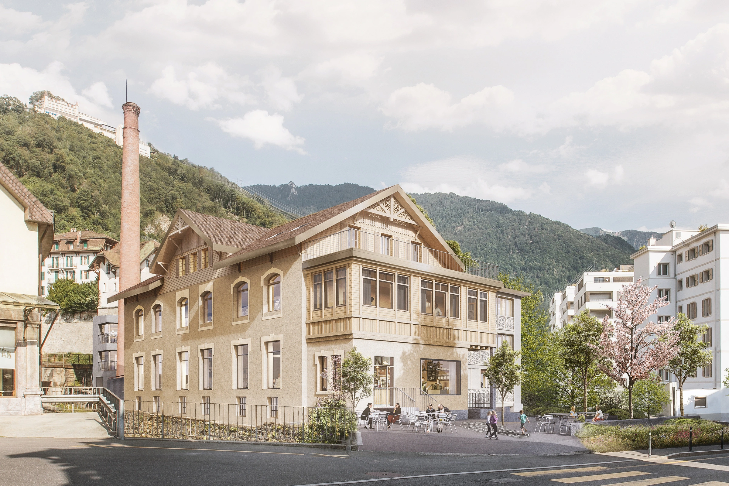 Rives de la Baye, Montreux — vue 2